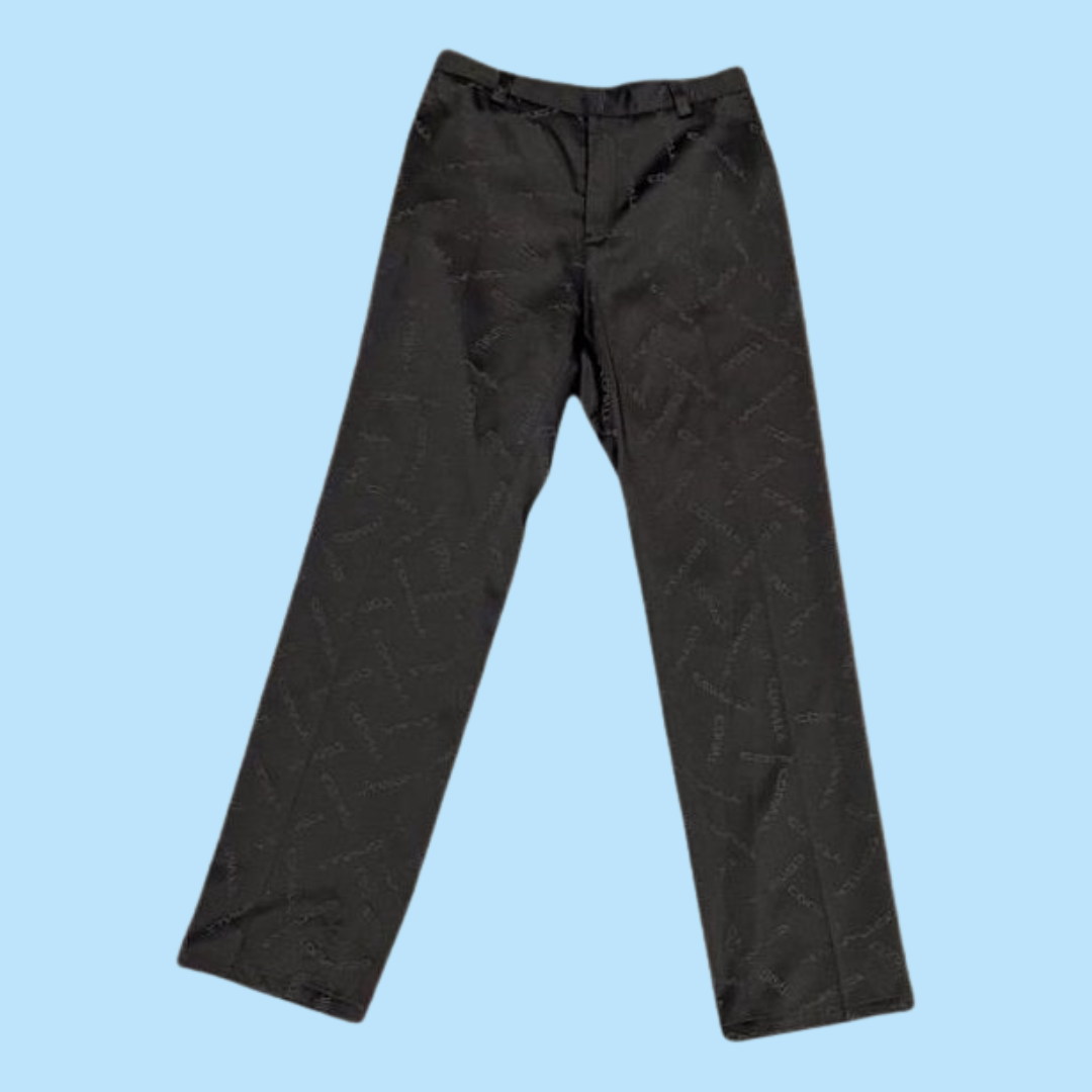 marcelo burlon black slacks