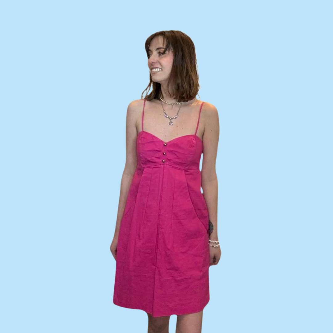 aqua pink dress