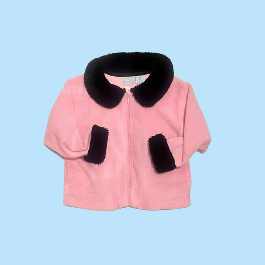 Vintage Kids Y2k Fuzzy Pink Sweater