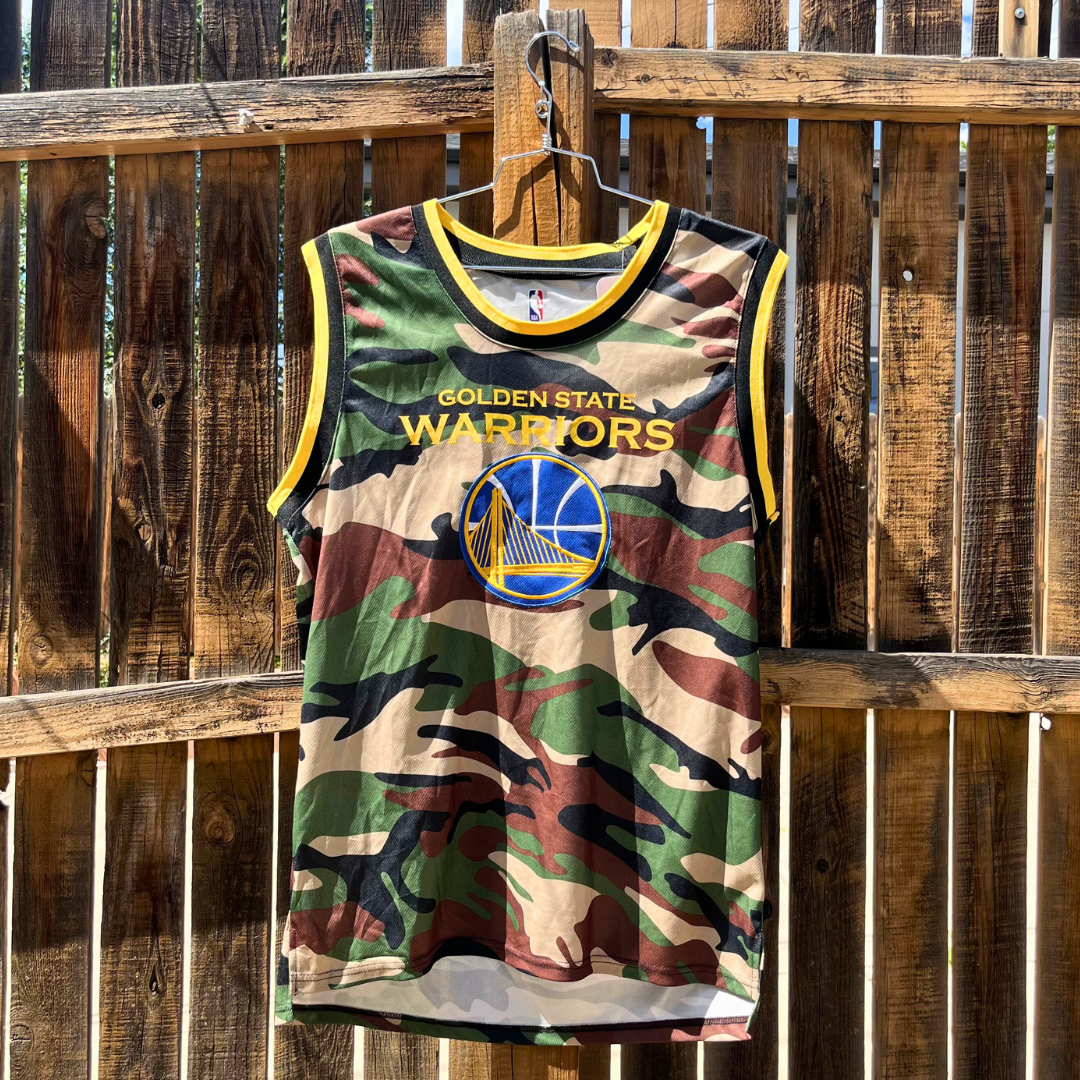 golden state warriors nba camo jersey