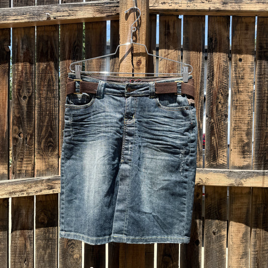 made for loving denim skirt