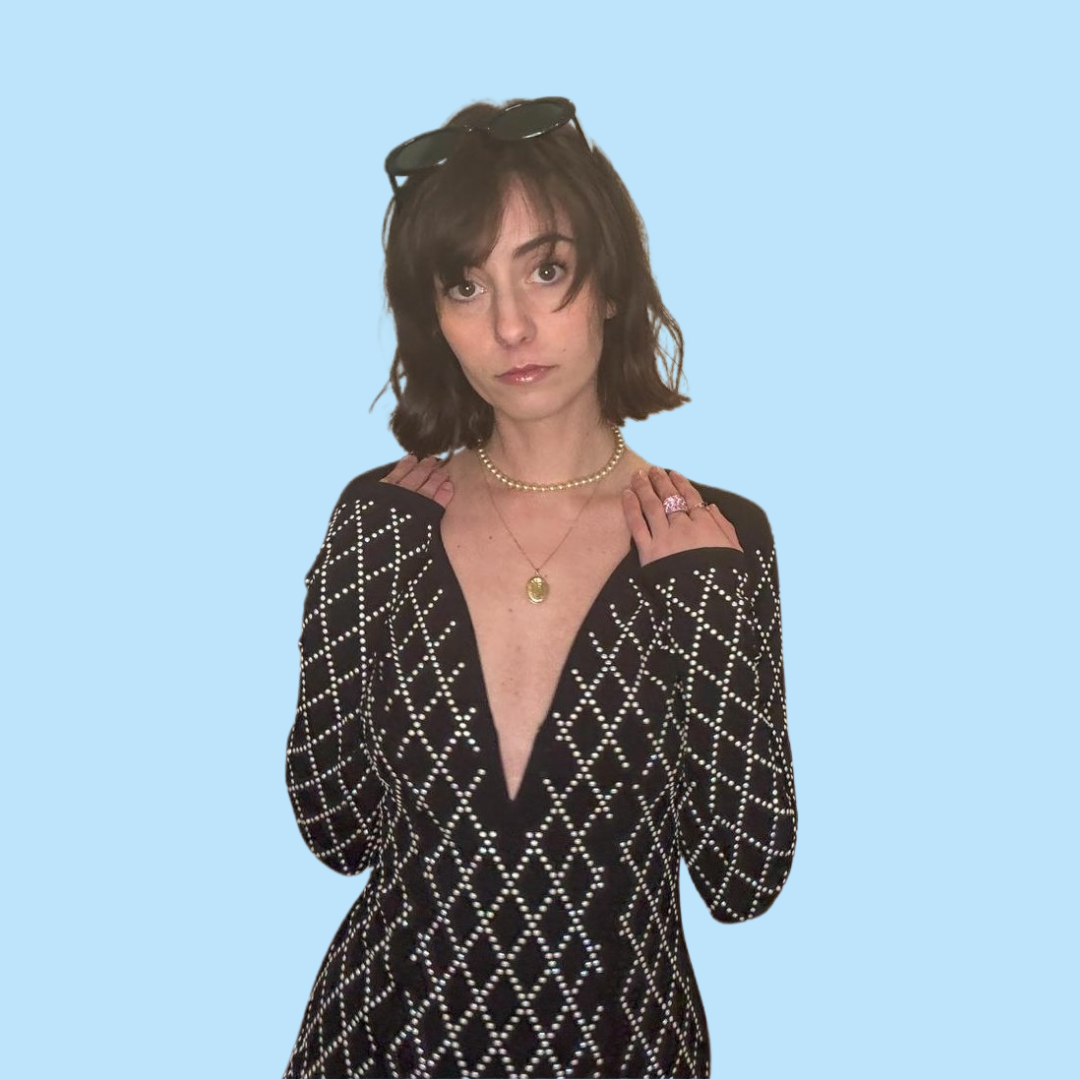 hms black rhinestone dress